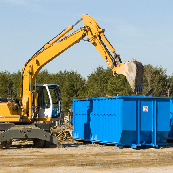 are there any restrictions on where a residential dumpster can be placed in Moss Bluff